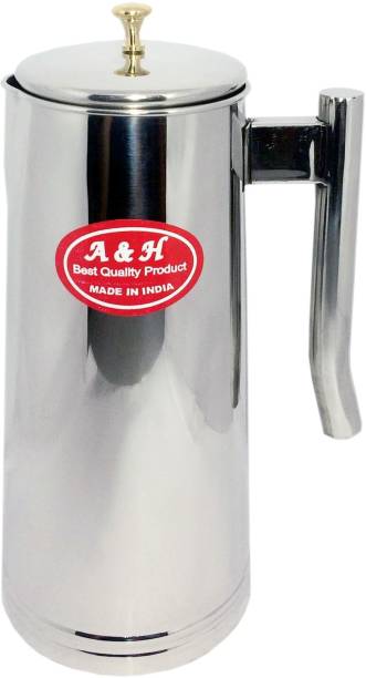 A&H 1.8 L Stainless Steel Water Maintaince Free Unbreakable Durable Steel Jug with Lid