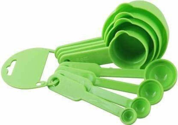 बेकनर grn-007 New Plastic Measuring Cup and Spoon Set मेजरिंग कप सेट