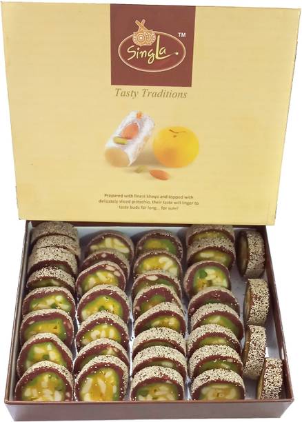 Singla Anjeer Burfi Sweets , Figs Burfi Sweet 400g Box