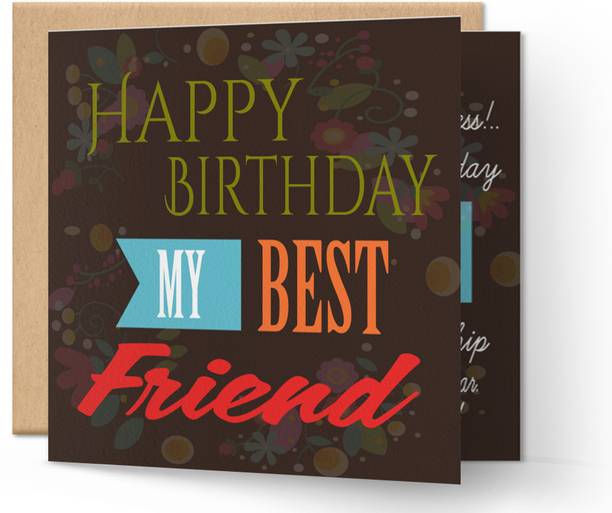 redbakers.in Happy Birthday Friend Greeting Card Greeting Card