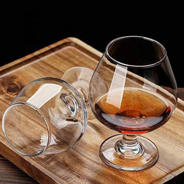 AFAST (Pack of 2) Royal Wine, Cocktail, Champagne Drinking Clear Glass Set- S2 Glass Set Wine Glass