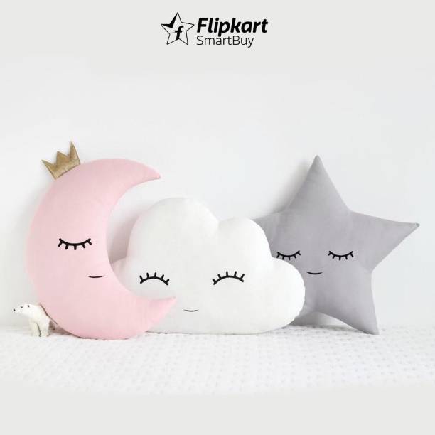 Flipkart SmartBuy Polyester Fibre Toons & Characters Cushion Pack of 3