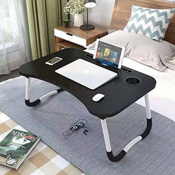 Strobine Foldable Study Desk Table Stand Wood Portable Laptop Table