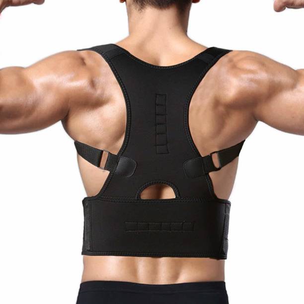 SVENTERPRISEE Real Doctors Posture Support Belt Back Brace Support Belt (Black) Posture Corrector