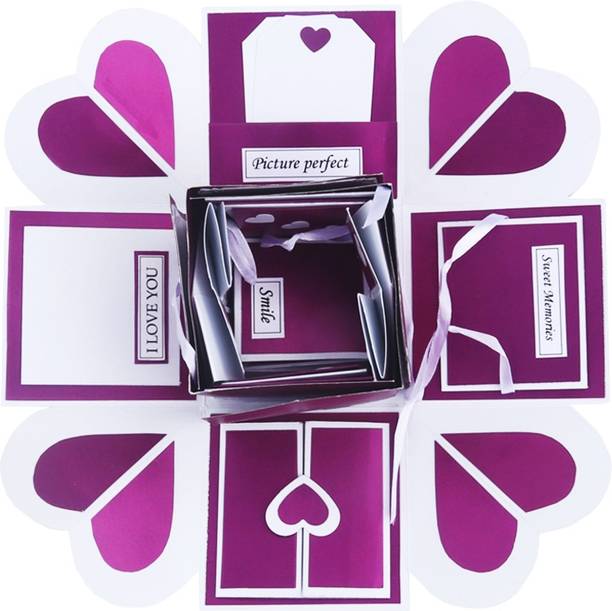 Crafted with passion Explosion box for valentine's day , birthday or anniversary , gift box for any occasion Greeting Card