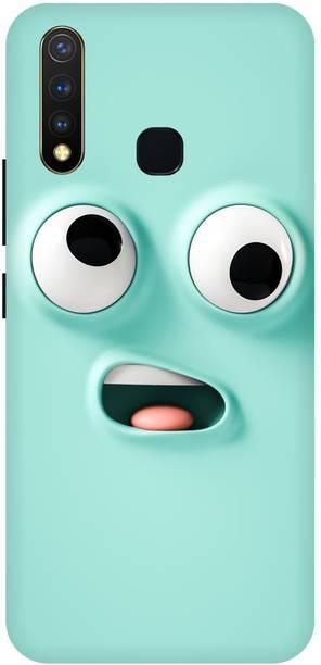 ब्लव्वर Vivo Y19 Vivo 1915 Printed Emoji Funny Face Back Cover के लिए