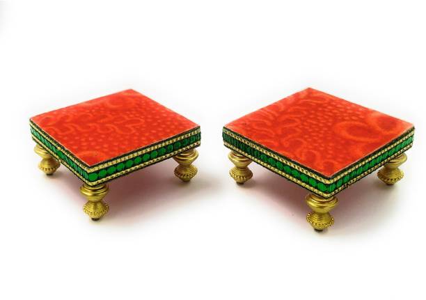 shinde exports Wooden Meenakari Chowki Bajot choki chaurang patla for Idols and Pooja Articles Wooden Pooja Chowki Wooden Pooja Chowki