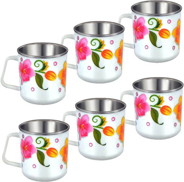 Rema Pack of 6 Stainless Steel, Plastic