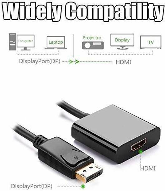 Hle  TV-out Cable Display Port to HDMI Adaptor Cable