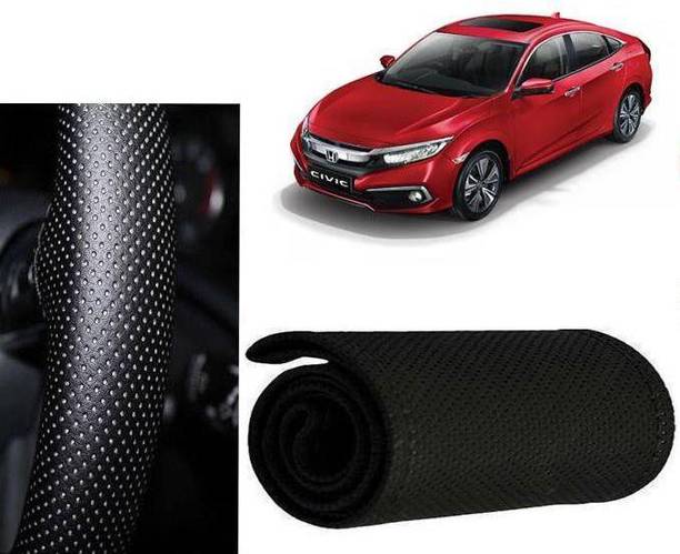 arneja trading company Hand Stiched Steering Cover For Honda Civic