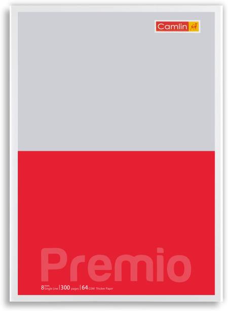 Camlin Premio A4 Notebook Single Rule 300 Pages