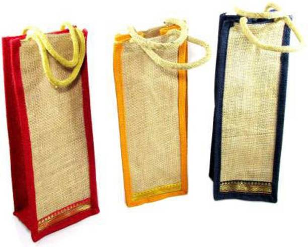 ehuntz Men & Women Maroon, Yellow, Blue Bottle Bag