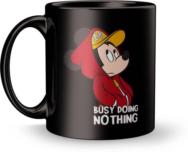 Plakasha creations Mickey Mouse Design print Gift for Girlfriend Ceramic Coffee Mug