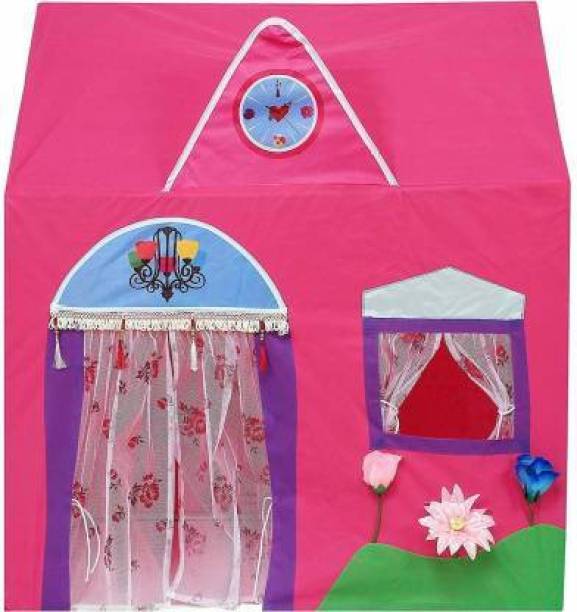 SHRINE ENTERPRISE Jumbo Size Extremely Light Weight , Water Proof Kids Play Tent House for 3-10 Year Old Girls and Boys ( Queen Palace )