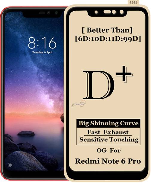 XRENGTH Edge To Edge Tempered Glass for Mi Redmi Note 6 Pro