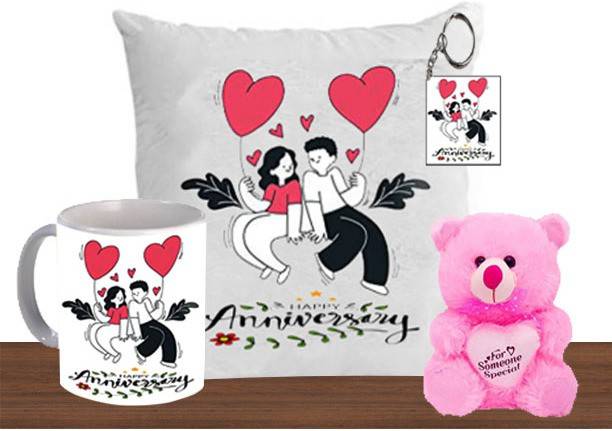 AMKK Cushion, Mug, Keychain, Soft Toy Gift Set