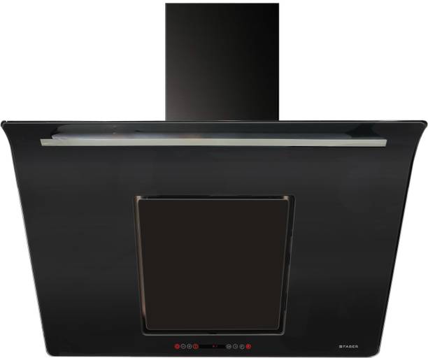 FABER Hood Curvy Plus BK TC LTW 90 (110.0393.698) Wall Mounted Black 1000 CMH Chimney