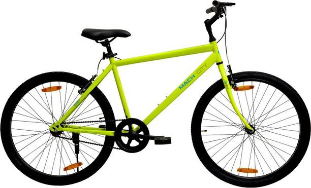 Mach City IBike Single Speed Green 26 inch 26 T (inch) Hybrid Cycle/City Bike