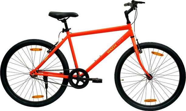 Mach City IBike Single Speed Red 26 inch 26 T (inch) Hybrid Cycle/City Bike