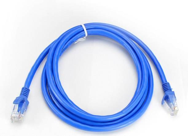 RIVER FOX Patch Cable 1 m 5 Pack 1 Meter CAT5e LAN Cable for Router Modem LAN Adapter CCTV Camera, Internet