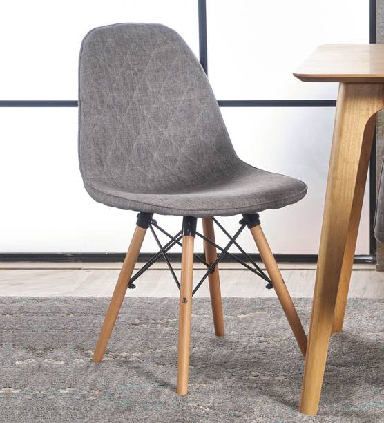 Finch Fox Callay Mid Century Eiffel Iconic Chair in Grey Colour Fabric Living Room Chair