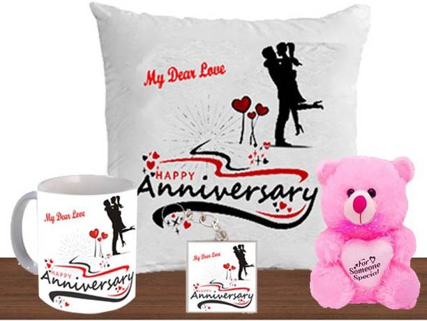 AMKK Cushion, Mug, Keychain, Soft Toy Gift Set