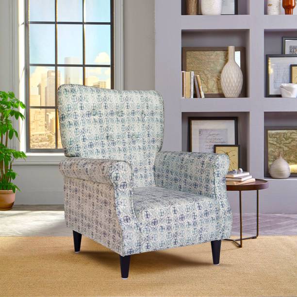 ARRA Leon Living Room Accent Wing Chair Fabric Living Room Chair