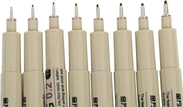 izone Fine Line pen Set Of 8 Fineliner Pen