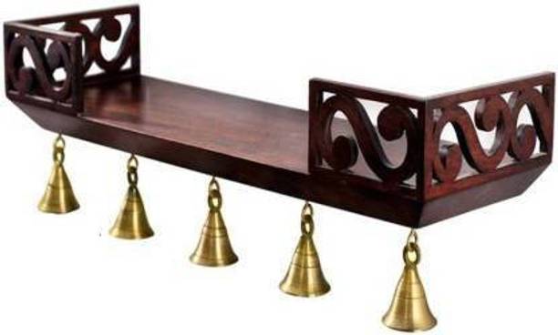 ANB Enterprises Well temple pooja ghar shelves MDF Wall hanging floating ,mounted , decorative Home , For :- living room and bedroom & office Number off shelf - 1 MDF (Medium Density Fiber) Wall Shelf