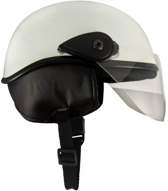 Western Era Half Helmet Clear Visor for Men & Women Safety & Comfort Stylish Enhanced Design Motorbike Helmet