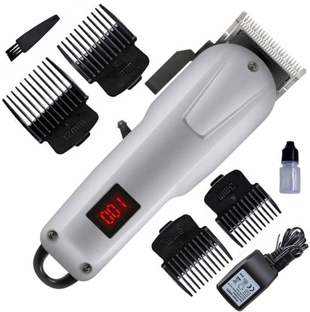 SPD 2in1 Cordless + Corded AC-DC Waterproof Professional Rechargeable & Corded Beard Mustache Hair Trimmer High Power Hair Clipper Electric Razor 55 Body Groomer 240 min  Runtime 5 Length Settings