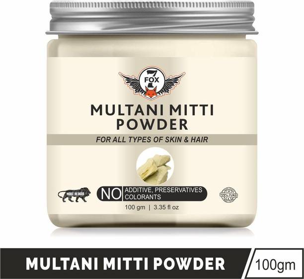 7 FOX Natural & Organic Multani Mitti Powder (Bentonite Clay)-