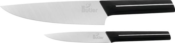 MR बटलर Mr. Butler Kitchen Knife Set Combo, Stainless Steel, 2 Pc Set, Chef Knife and Utility Knife स्टेनलेस स्टील चाकू सेट