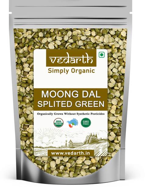 Vedarth Organic Green Moong Dal (Split)