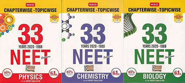 33 Years NEET-AIPMT Chapterwise Solutions -Physics, Chemistry, Biology 2020
