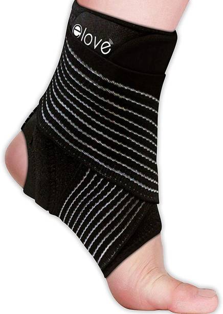 ELOVE Ankle Support and Compression Brace for Sports Injuries & Exercise, Pain Relief Ankle Support