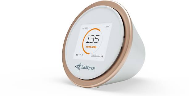 Kaiterra Laser Egg 2+ -Chemical High Accuracy, Indoor Air Quality Monitor Wifi Enabled Tracks PM 2.5, TVOC Temperature and Humidity Sensor Air Quality Meter