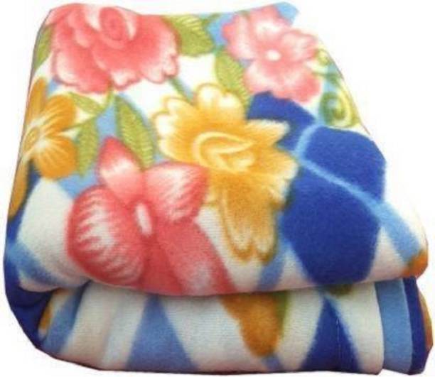 MK Handloom Floral Double Fleece Blanket