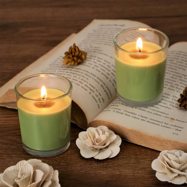 Flipkart SmartBuy Green Apple Votive-2 Candle
