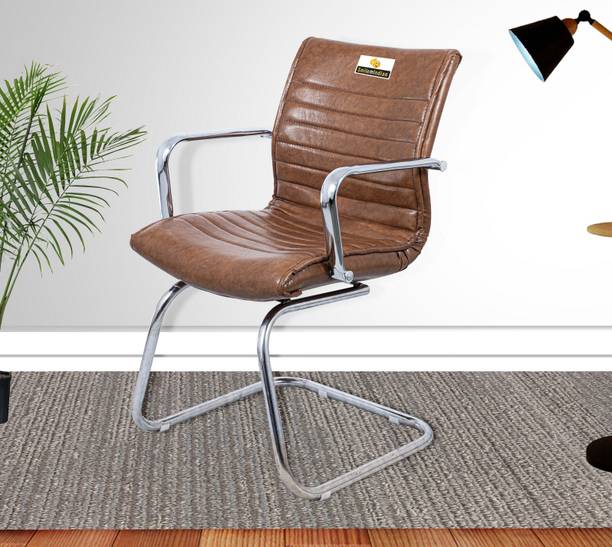 Smilemindia Leather Office Visitor Chair
