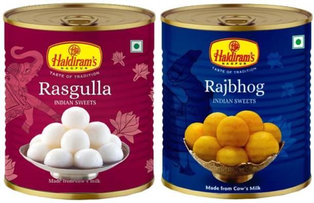 Haldiram's Rajbhog and Rusgulla (Combo Pack) Tin