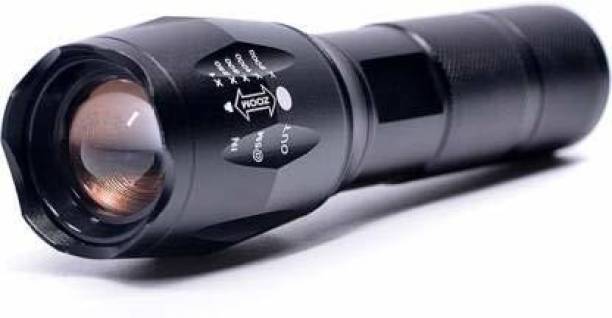 MHAX Torch Light Flashlight 5 Modes Zoom Torch with Re Charge able Battery Torch