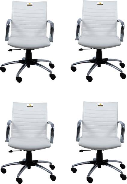 Smilemindia Leather Office Visitor Chair