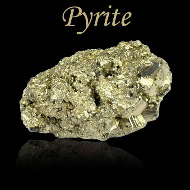 REIKI CRYSTAL PRODUCTS Natural Pyrite Cluster / Tumble / Rough Stone for Reiki Healing and Vastu Correction and Increase Creativity 30 Gm Stone Regular Rectangular Crystal Stone