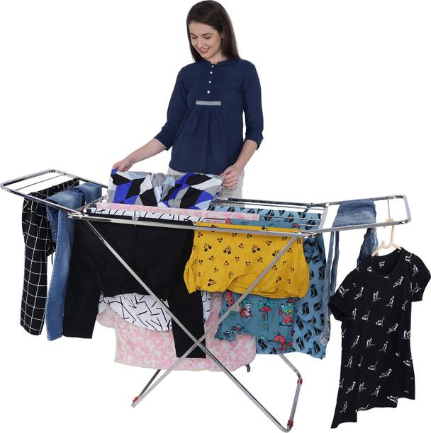 LIMETRO STEEL Steel Floor Cloth Dryer Stand SS-REDE-CLOTHSTAND