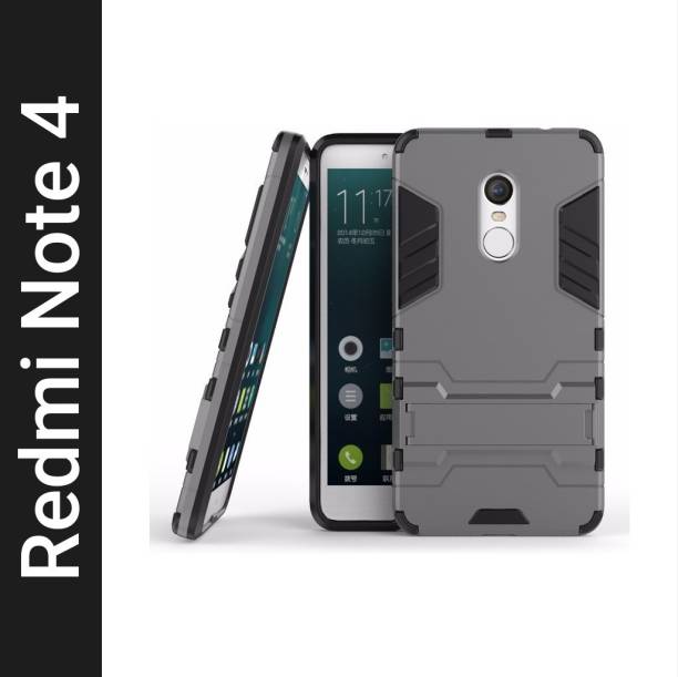 Mobile Mart Back Cover for Mi Redmi Note 4 Kickstand