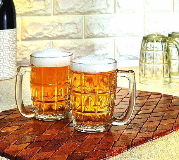 Krsna Enterprise (Pack of 2) 11520 Glass Set Beer Glass