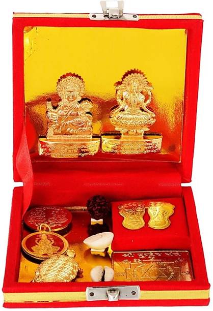 Gokulshoppe Laxmi Kuber Dhan Varsha Bhandari Yantra Brass Yantra