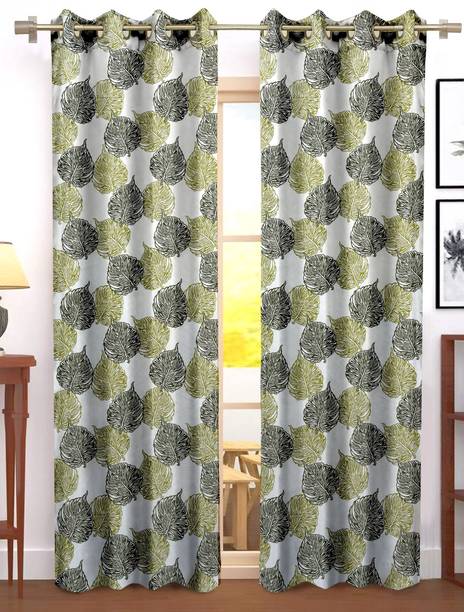 Flipkart SmartBuy 210 cm (7 ft) Door Polyester Semi Transparent Curtain (Pack Of 2)