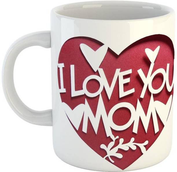 P89M I Love You Mom Paper Plain Art |Gift for Mothers Day | Mothers Day Gifts | Mothers Day Gifts from Daughter | Mothers Day Gifts from Son | Printed Coffee with Mothers Day Special Ceramic Coffee Mug